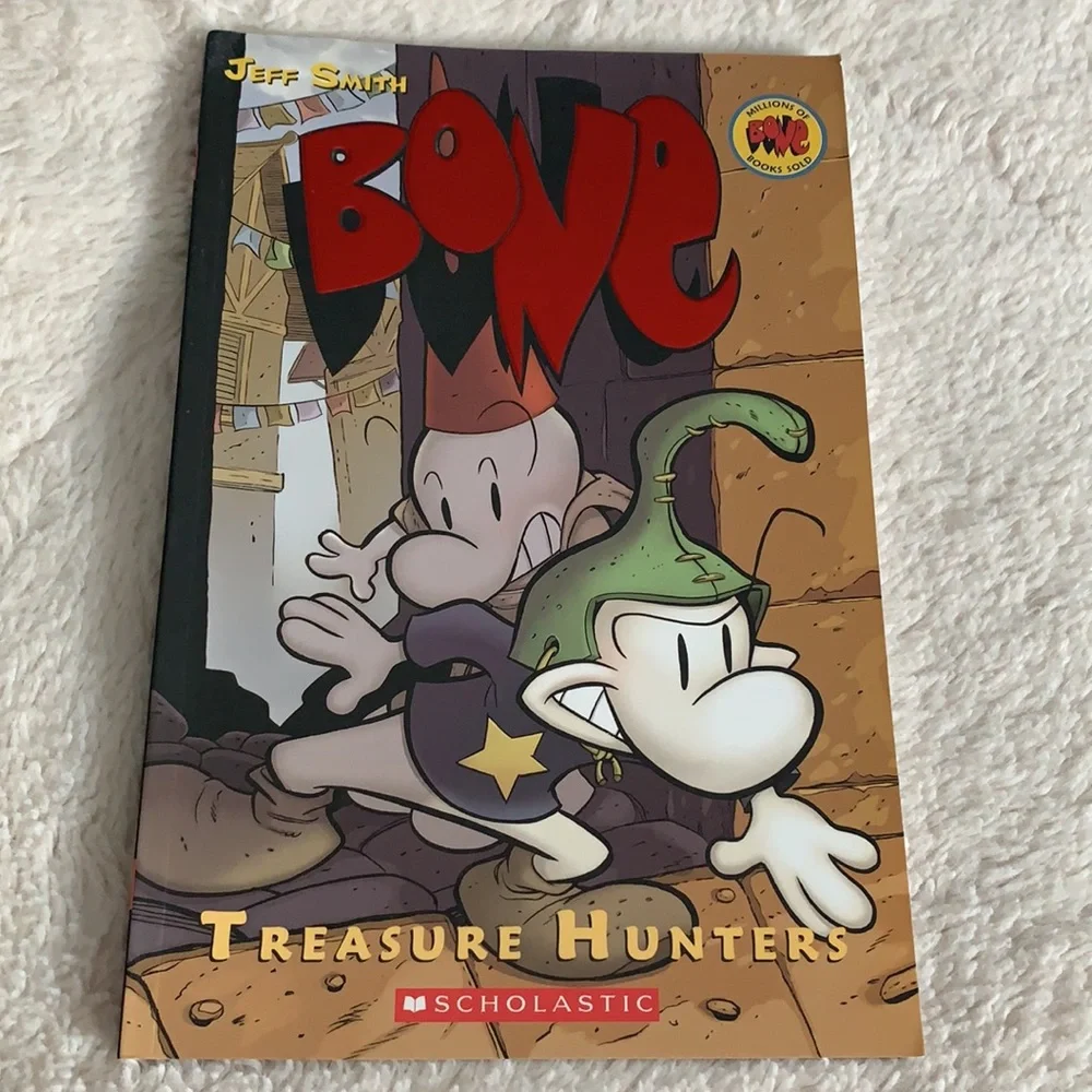 2 NEW books BONE by Jeff Smith Treasure Hunters & Ghost Circles